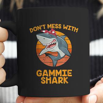 Vintage Dont Mess With Grandma Shark Gammie Gifts Coffee Mug | Favorety UK