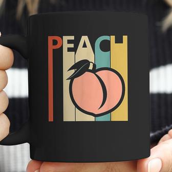 Vintage Peach Fruit Emoji Coffee Mug | Favorety CA