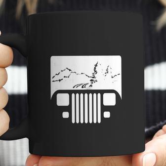 White Adventuring Yj Jeep Coffee Mug | Favorety