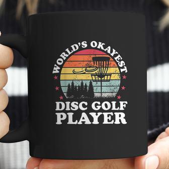 Worlds Okayest Disc Golf Player Funny Frisbee Golfing Gift Coffee Mug | Favorety