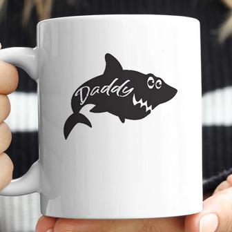 Daddy Shark Cute Funny Family Ocean Beach Summer Vacation Coffee Mug | Favorety UK