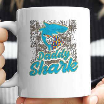 Daddy Shark Dad Father Dad Birthday Gifts Coffee Mug | Favorety CA