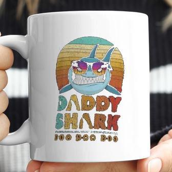 Daddy Shark Funny Fathers Day Best Christmas Gifts For Dad Coffee Mug | Favorety