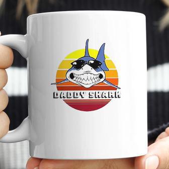 Daddy Shark On Vintage Sunset Coffee Mug | Favorety UK