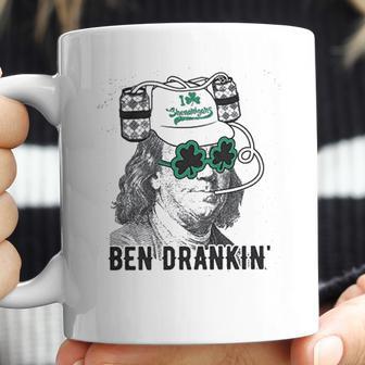 Drankin Funny Saint Patricks Day Clover Beer Franklin Irish Coffee Mug | Favorety CA