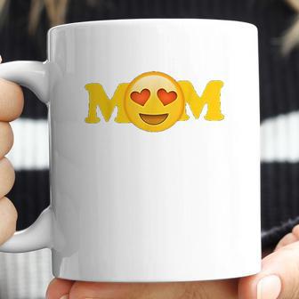 Emoji Mothers Day For Women Mom Heart Eyes Emoji Love Coffee Mug | Favorety UK