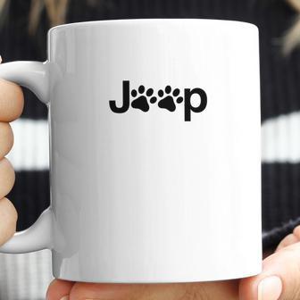 Funny Jeep Paw Prints Dogs Jeeps Owner Men Women Gift Coffee Mug | Favorety UK