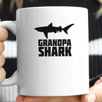 Grandpa Shark Shirt Matching Family Tribe Papa Coffee Mug | Favorety