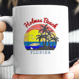 Holmes Beach Florida Vintage Retro Beach Sunset Gift Coffee Mug | Favorety CA