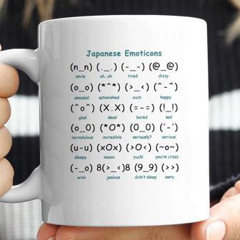 Kaomoji Kawaii Cute Japanese Text Face Emoticons Emoji Cool Gifts Tshirt Coffee Mug | Favorety DE