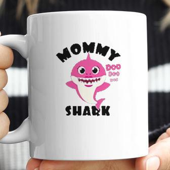 Mommy Shark Mom Shark Baby Cute Coffee Mug | Favorety