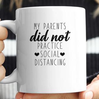 My Parents Did Not Practice Social Distancing Pregnancy Announcement Baby Coffee Mug | Favorety UK