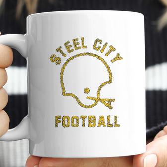 The Steel City Vintage Pittsburgh Football Coffee Mug | Favorety AU