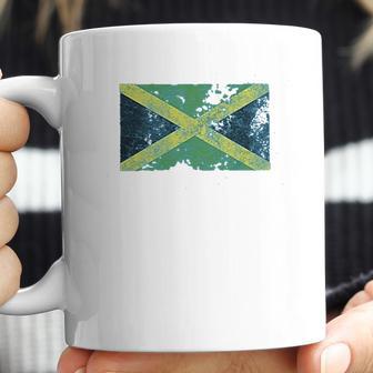 Trunk Candy Distressed Jamaica Flag Modern Fit Coffee Mug | Favorety