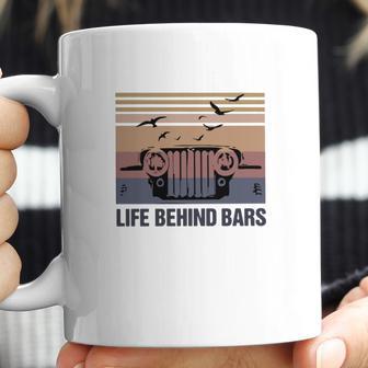 Vintage Jeep Life Behind Bars Shirt Coffee Mug | Favorety UK