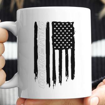 Wheel Spin Addict Silverado 1500 Truck American Flag Coffee Mug | Favorety