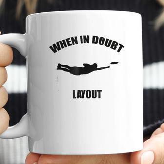 When In Doubt Layout Ultimate Frisbee Sports Coffee Mug | Favorety