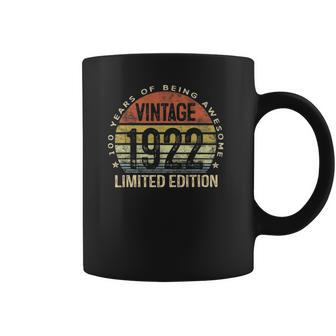 100 Years Old Gifts Vintage 1922 Limited Edition 100 Birthday Coffee Mug | Favorety