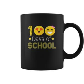 100Th Days Of School Kindergarten Teacher Emoji Coffee Mug | Favorety AU