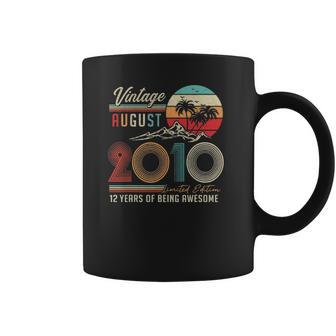 12 Years Old 12Th Birthday Vintage August 2010 Ver2 Coffee Mug | Favorety