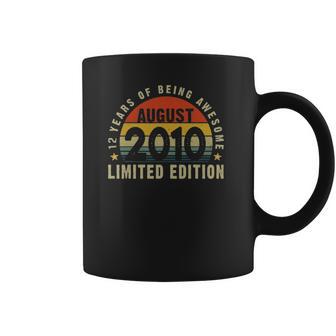 12Th Birthday Retro August 2010 12 Years Old Coffee Mug | Favorety DE