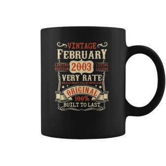 19 Years Old 19Th Birthday Gifts Vintage February 2003 Ver2 Coffee Mug | Favorety DE