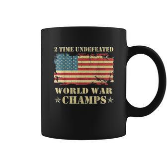 2 Time Undefeated World War Champs Coffee Mug | Favorety