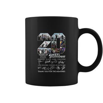 20 Years Of 2001 2021 Fast And Furious Thank You Coffee Mug | Favorety