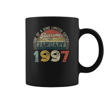 25Th Birthday Decorations January 1997 Men Women 25 Years Old Coffee Mug | Favorety CA