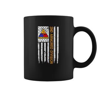 2Nd Armored Division American Flag Tshirt Coffee Mug | Favorety CA