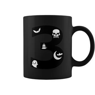 3 Name Charater Dracula Skullcap Candle Bat Moon Ghost Halloween Boo Coffee Mug | Favorety AU