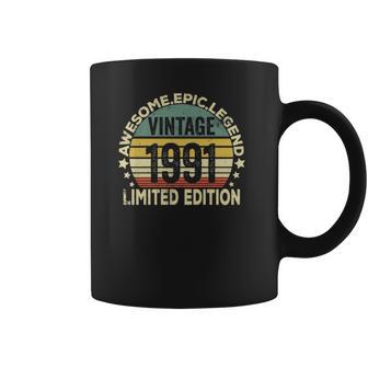 30 Years Old Legendary Retro Vintage Awesome Birthday 1991 Coffee Mug | Favorety AU