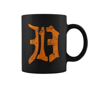 313 Detroit Michigan Vintage Old English D Area Code Coffee Mug | Favorety DE