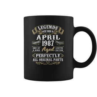 35 Years Old 35Th Birthday Decoration April 1987 Ver2 Coffee Mug | Favorety AU