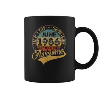 35Th Birthday Gifts 35 Years Old Retro Born In June 1986 Ver2 Coffee Mug | Favorety UK