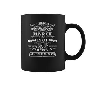 35Th Birthday Gift For Legends Born March 1987 35 Years Old Coffee Mug | Favorety AU