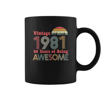 40Th Birthday Gifts Vintage Years Of Being Awesome Coffee Mug | Favorety CA