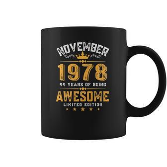 44Th Birthday Gift 44 Years Old Awesome Since November 1978 Ver2 Coffee Mug | Favorety UK