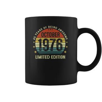 45 Years Old Birthday Vintage October 1976 Limited Edition Coffee Mug | Favorety CA