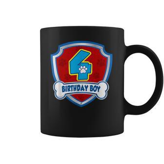 4Th Gifts Birthday 4 Years Old Patrol Dogs Lover Boys Kids Coffee Mug | Favorety AU