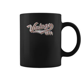 50Th Birthday Gift Vintage 1971 Retro Birthday Coffee Mug | Favorety