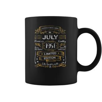 70Th Birthday Legends Were Born July 1951 70 Years Old Coffee Mug | Favorety CA