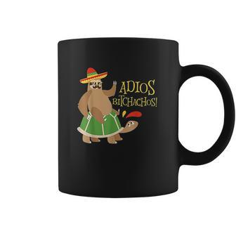 Adios Bitchachos Mexican Cinco De Mayo Sloth Turtle Coffee Mug | Favorety AU