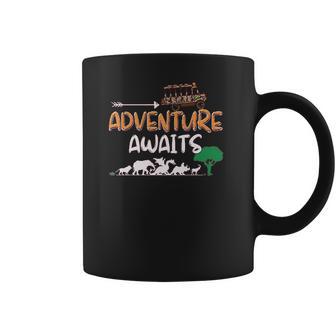 Adventure Awaits Travel Into The Wild Animal Kingdom Safari Coffee Mug | Favorety UK