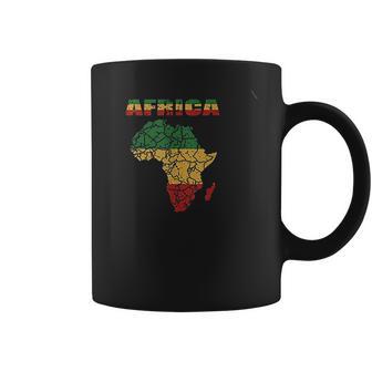 African Continent Afro American Reggae Flag Coffee Mug | Favorety UK