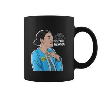 Alexandria Ocasio Cortez Powerful Woman Coffee Mug | Favorety UK