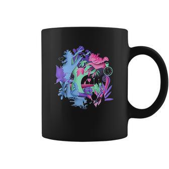 Alice In Wonderland Neon Forest Silhouette Coffee Mug | Favorety AU