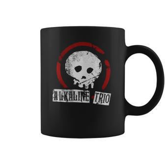 Alkaline Trio Cracked Skull T-Shirt Coffee Mug | Favorety