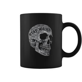 Alternative Clothes Aesthetic Goth Women Stay Weird Skull Gothic Goth Punk Coffee Mug | Favorety