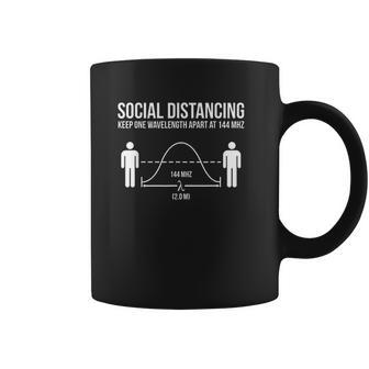 Amateur Radio Ham Funny Social Distancing Coffee Mug | Favorety AU